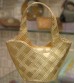 Zilleria Golden Ladies Hand Bag